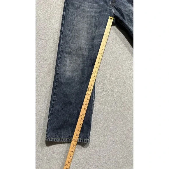 Levis 569 Loose Straight Jeans Mens 36x30 Blue Medium Wash Denim 00569-0041 - Picture 5 of 11